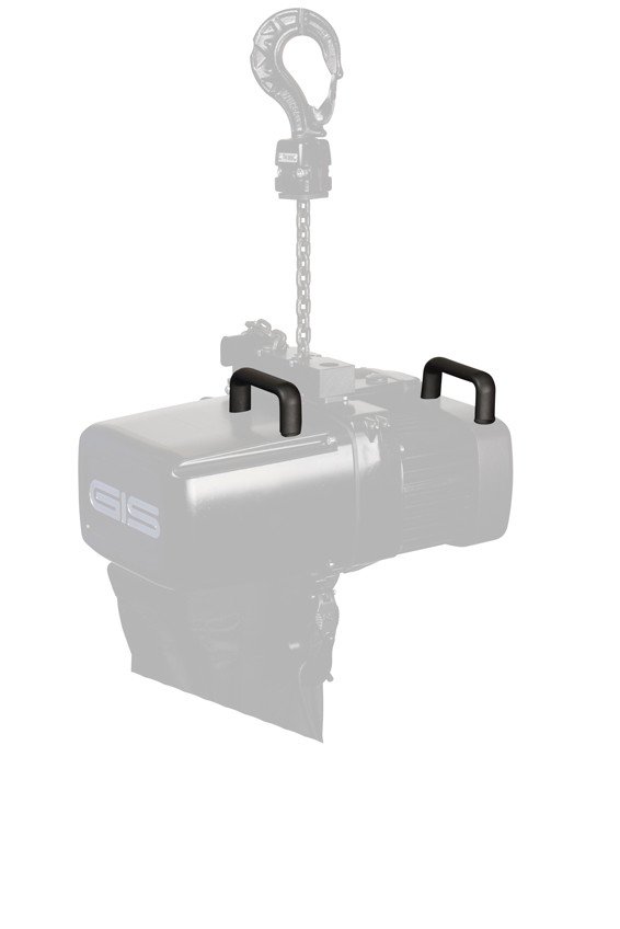 the chain hoist can be lifted using comfortable handles